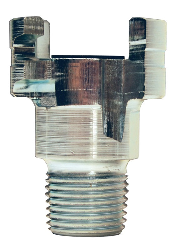 P4M3 by Dixon Valve | Pneumatic Quick Disconnect Coupling | Dual-Lock P-Series | 3/8" Male NPTF x 1/2" Body Size | Plug | Nitrile Seal | Steel