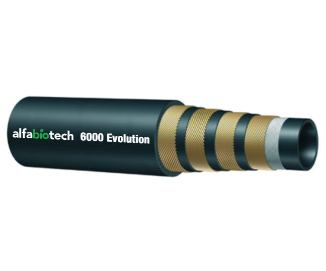 E6KST-08 Alfagomma by Kuriyama | Alfabiotech Evolution Series | E6KST Series | 4-Wire | Supertuff Hydraulic Hose | 1/2" ID | 0.89" OD | 6000 PSI