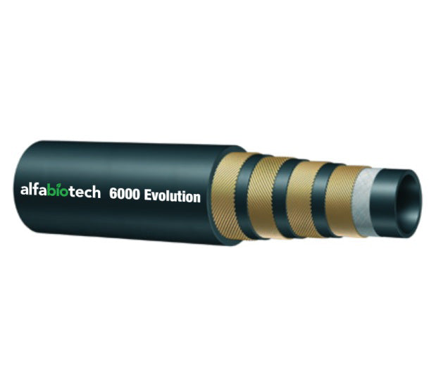 E6K-12 Alfagomma by Kuriyama | Alfabiotech Evolution Series | E6K Series | 4-Wire | Minetuff Hydraulic Hose | 3/4" ID | 1.20" OD | 6000 PSI 