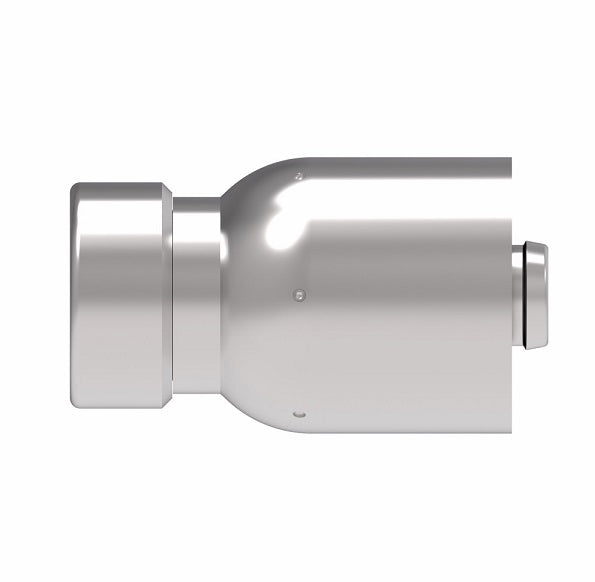 EJ5611-0608S Aeroquip by Danfoss | LifeSaver Braze on Hose End 100R5 Crimp Fitting | FJ Series | -06 Braze x -08 Hose Barb | Steel
