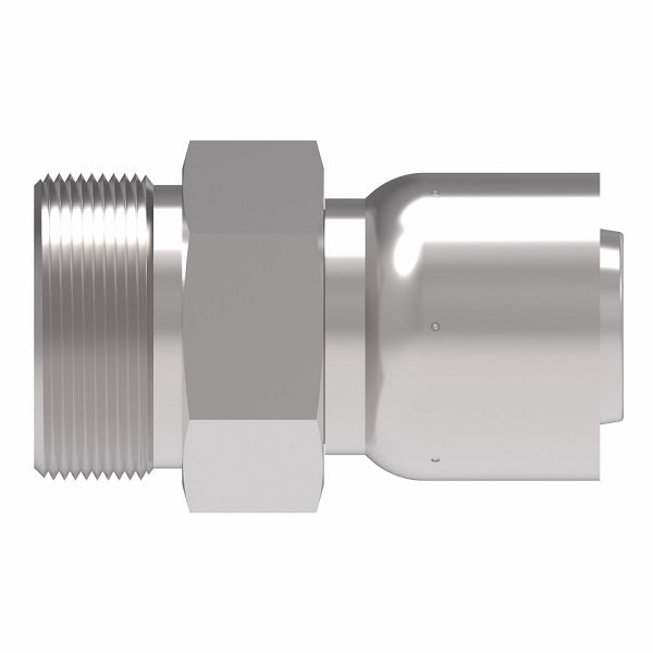 EJ7257-1616S Aeroquip by Danfoss | Male ORS Swivel 100R5 Crimp Fitting | FJ Series | -16 Male O-Ring Face Seal Swivel x -16 Hose Barb | Steel