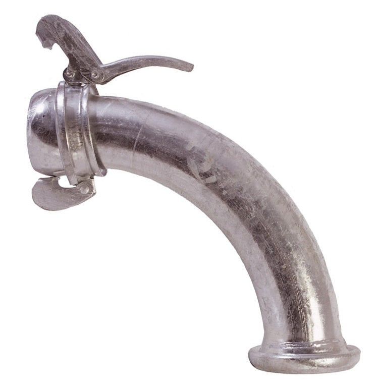 EL3154-90 by Dixon Valve | Type B (Bauer Style) Quick Connect Fitting | 4" Size | 90° Elbow | Male x Female | Galvanized Steel