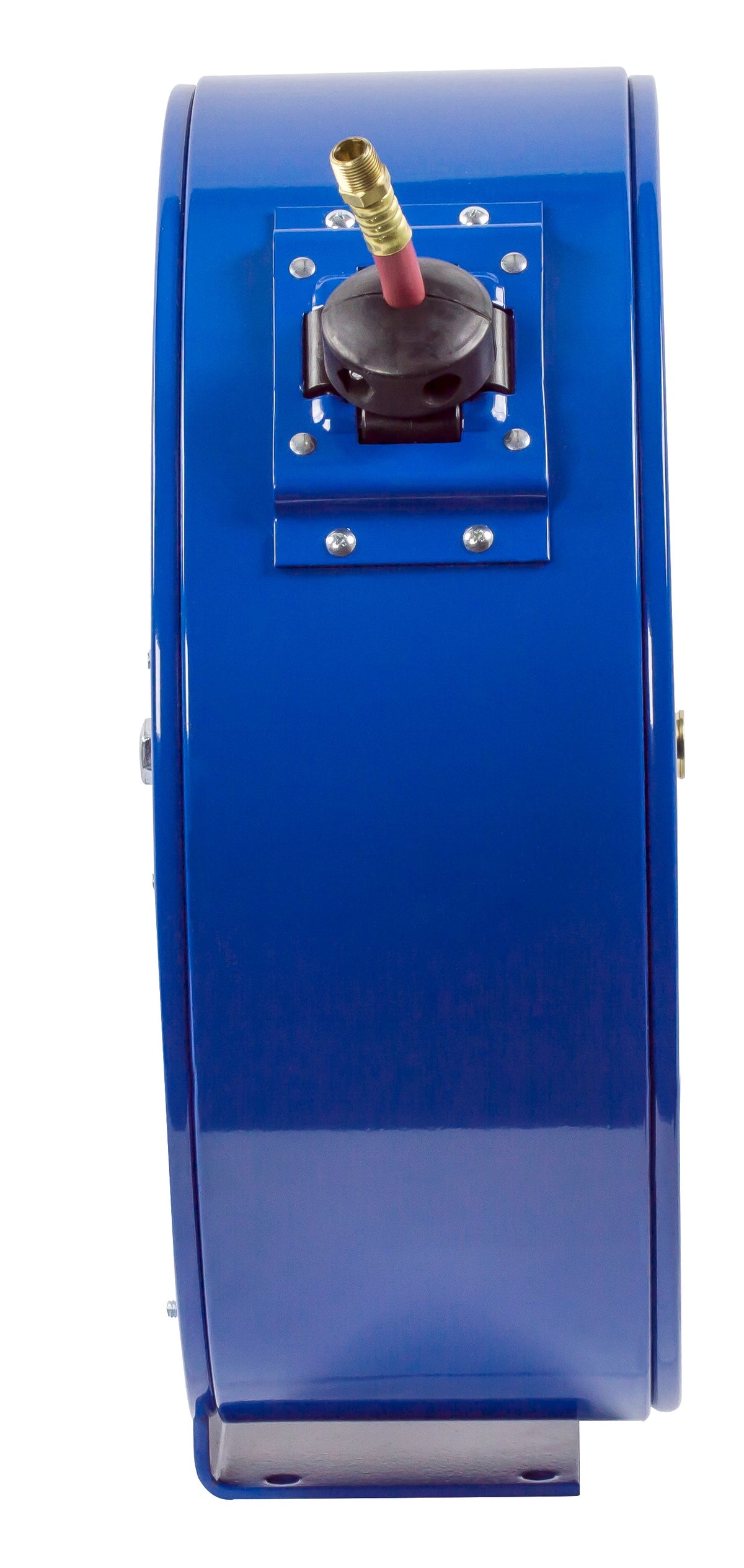 EN-N-360 by Coxreels | EN Series | 300 PSI Enclosed Spring Driven Hose Reel for Air & Water | 3/8" Hose ID, 3/8" FNPT Inlet x 3/8" MNPT Hose End | Steel | 60ft PVC Hose Included