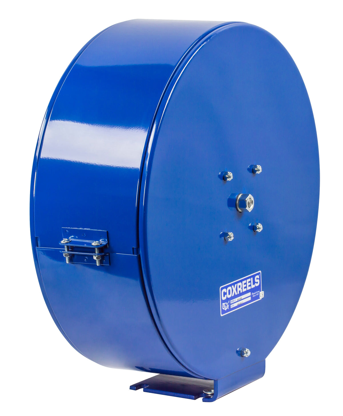 ENL-N-325 by Coxreels | EN Series | 300 PSI Enclosed Spring Driven Hose Reel for Air & Water | 3/8" Hose ID, 3/8" FNPT Inlet | Steel | 25ft Capacity, Hose Not Included