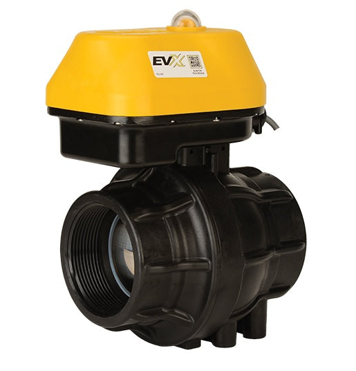EVXR300 by Banjo | EVX Regulating Electric Valve | Full Port | 3" Pipe Size | 3" Opening Thru Ball | FKM Seals | Polypropylene