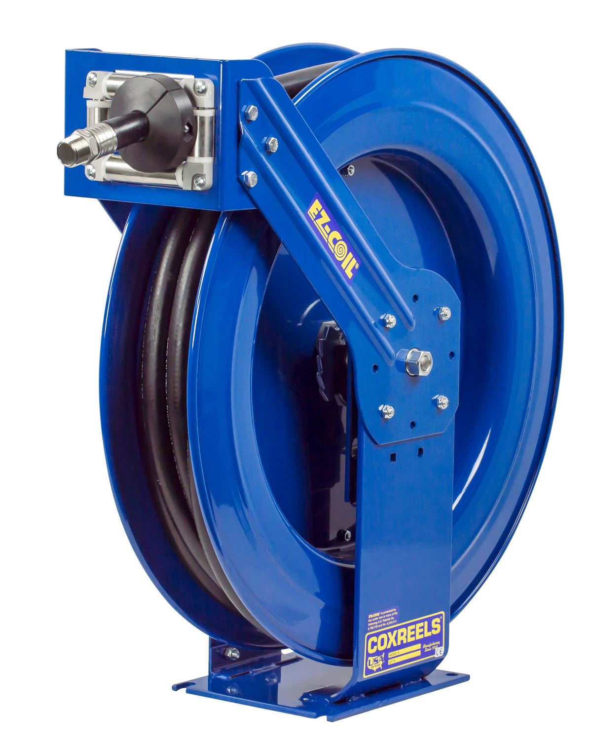 EZ-TSH-550-DF-BBX by Coxreels | EZ-T-DEF Series | 300 PSI EZ-Coil Safety Spring Driven Hose Reel for DEF | 3/4" Hose ID, 3/4" FNPT Inlet x 3/4" MNPT Hose End | Steel | 50ft EPDM Hose Included