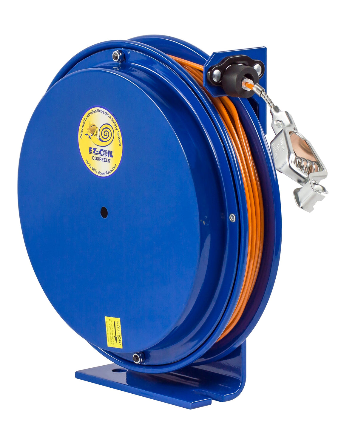 EZ-SD-75-1 by Coxreels | EZ-SD Series | EZ-Coil Safety Spring Driven Static Discharge Cable Reel | 5/32" Cable | Steel | 75ft Cable Included