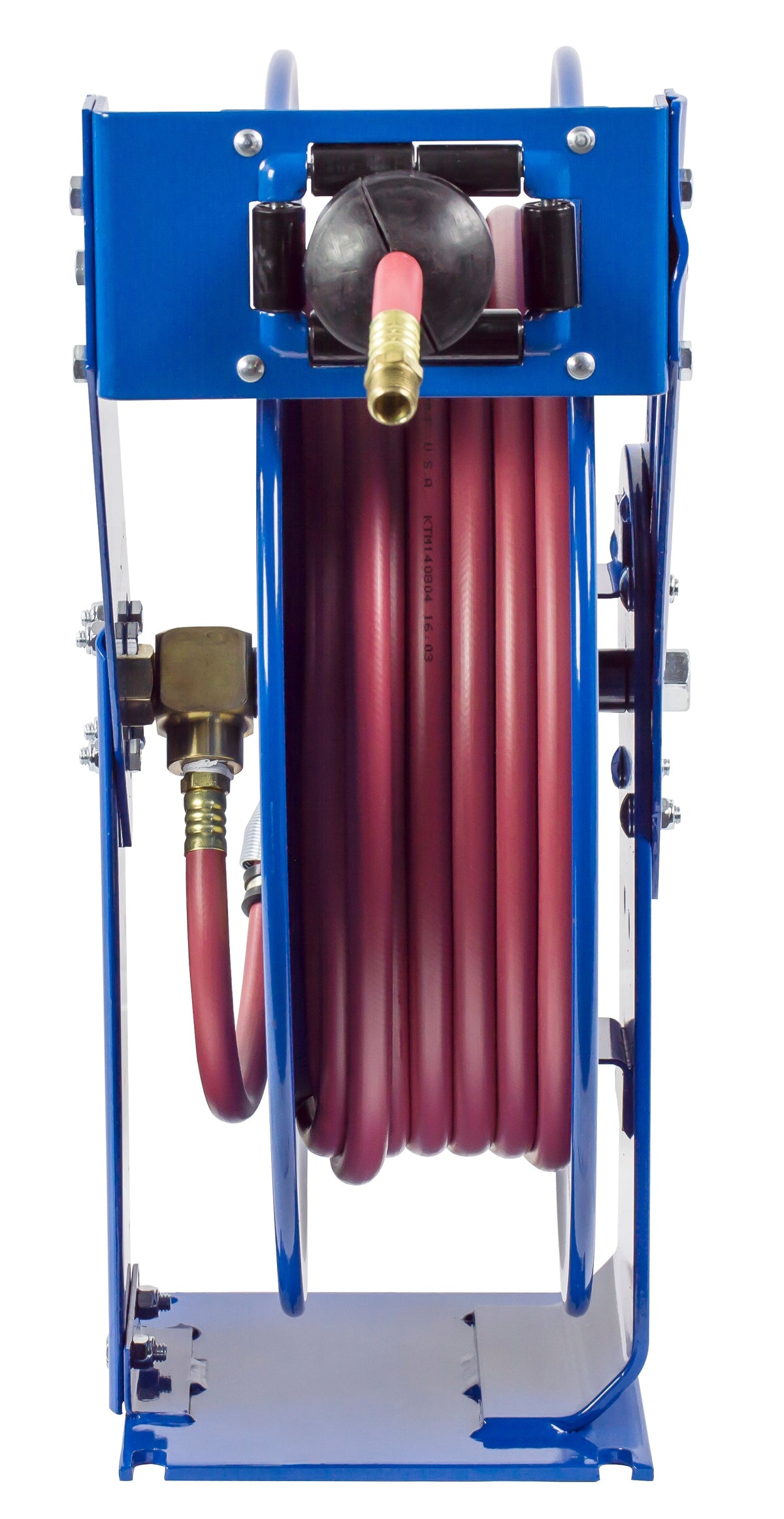 EZ-TSH-3100 by Coxreels | EZ-T Series | 300 PSI EZ-Coil Safety Spring Driven Hose Reel for Air & Water | 3/8" Hose ID, 3/8" FNPT Inlet x 3/8" MNPT Hose End | Steel | 100ft PVC Hose Included