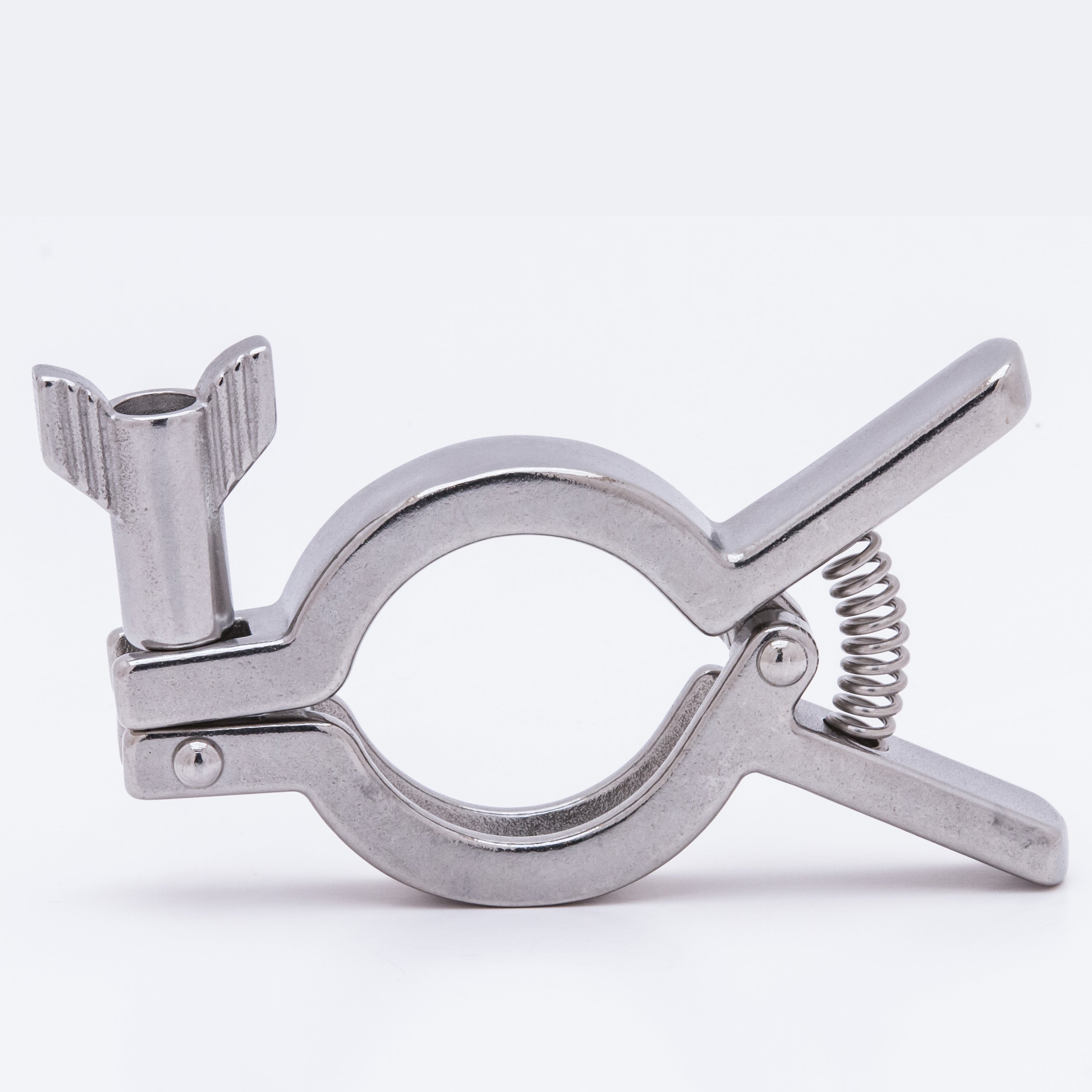 TCC-6SQ by Campbell Fittings | Sanitary Tri-Clamp | Easy Install Squeeze | 1" - 1-1/2" Hose Size | 304 Stainless Steel