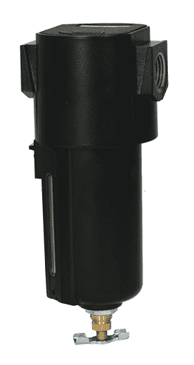 F16-02MMB Dixon Valve Wilkerson 1/4" Airline Compact Filter with Metal Bowl - Manual Drain - 63.0 SCFM