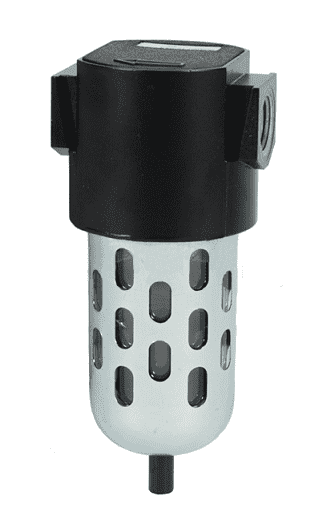 F16-04A Dixon Valve Wilkerson 1/2" Airline Compact Filter with Transparent Bowl and Guard - Automatic Drain - 80.4 SCFM