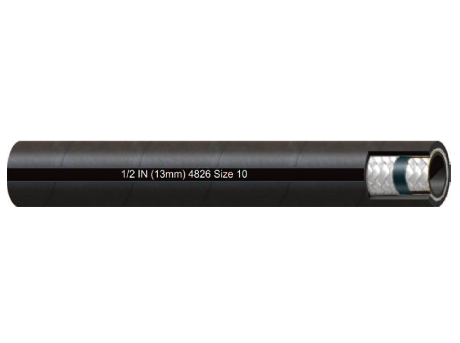 5/8" (-12) F204 by Couplamatic | -12 Refrigerant Hose | Two Fiber Braid | Internal Nylon Barrier | R12 & R134A Compatible | 5/8" ID | 525ft