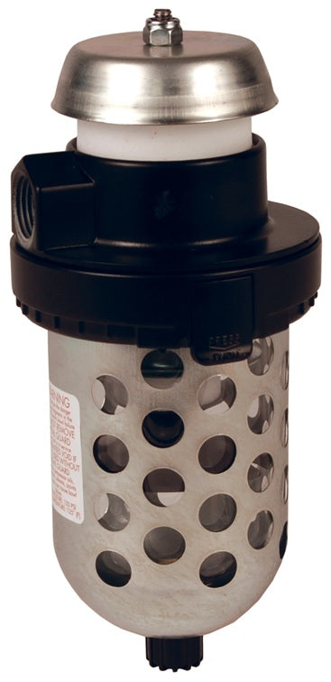 F23-04M Wilkerson by Dixon Valve | F23-Series | Exhaust Muffler | 1/2" Size | 240 SCFM | Transparent Bowl with Guard