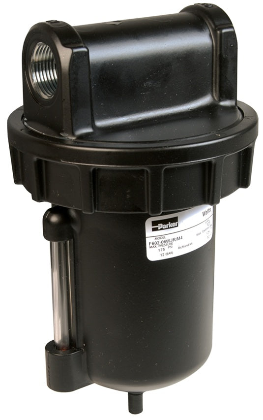 F602-08WJ Watts by Dixon Valve | Hi-Flow F602-Series | Filter | 1" Size | 300 SCFM | Manual Drain | 16 oz. Bowl | Zinc Body with Sight Glass
