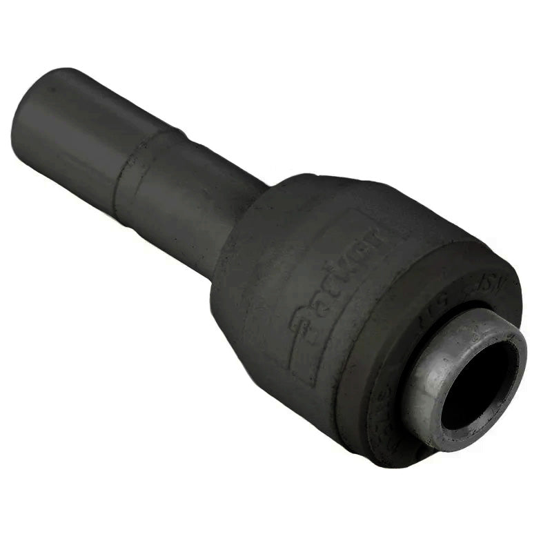 FB4RD6-HBLK by Parker | TrueSeal™ Plug-In Fittings | 1/4" Push-to-Connect x 3/8" Tube Stem | Straight | Black | Kynar®