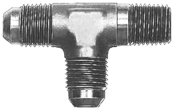 FBM2700 (FCM2700) Eaton Aeroquip® -03 Male AN x 1/8" Male Pipe Run x -03 Male AN Tee Adapter - Steel