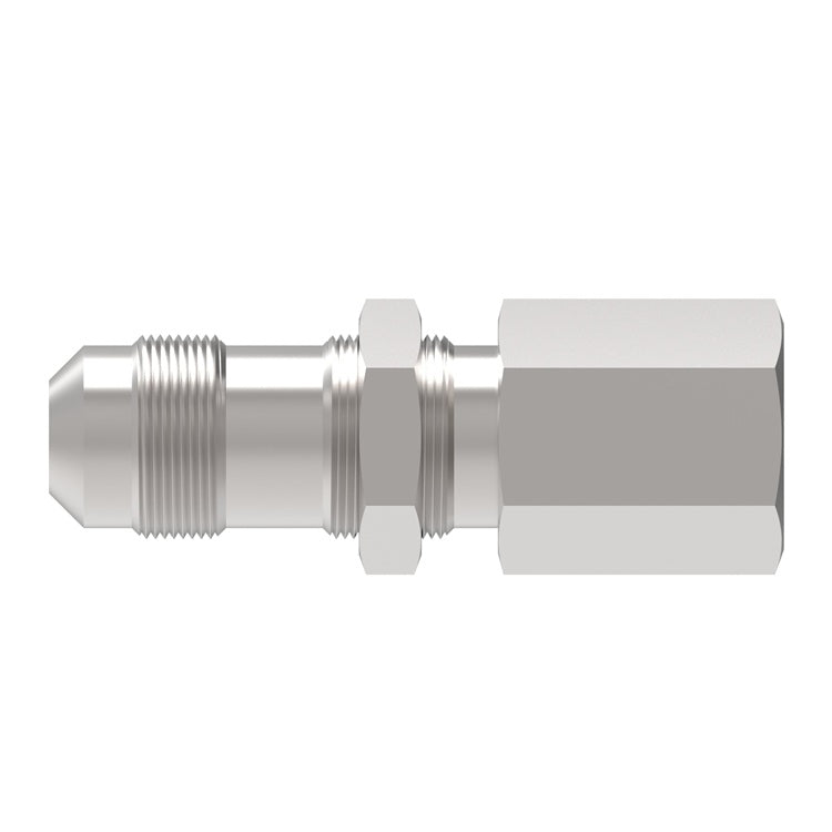 FBM2824 (FCM2824) Eaton Aeroquip® -12 Male AN Bulkhead x 3/4" Female Pipe Straight Adapter - Steel