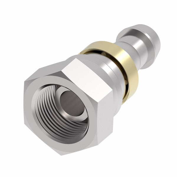 FC5853-0606S Aeroquip by Danfoss | Female NPSM Swivel Socketless Reusable Hose Fitting | FC Series | -06 Female NPSM Swivel x -06 Push-On Hose Barb | Steel