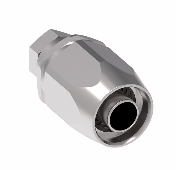 FC5989-0606S Aeroquip by Danfoss | Lifesaver 100R2 TTC Reusable Hose Fitting | FC Series | -06 Braze x -06 Reusable Hose End | Steel