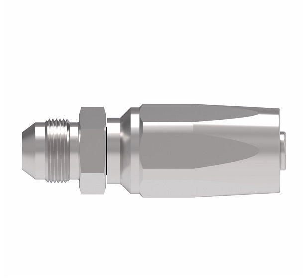 FC7986-1212S Aeroquip by Danfoss | 1 Wire TTC Male 37° JIC Flare 100R1 Style Reusable Hose Fitting for Braided Hydraulic Hose | FC Series | -12 Male 37° JIC Flare x -12 Reusable Hose End | Steel
