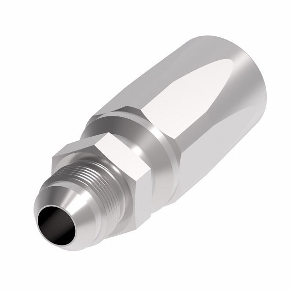 FC7986-0808S Aeroquip by Danfoss | 1 Wire TTC Male 37° JIC Flare 100R1 Style Reusable Hose Fitting for Braided Hydraulic Hose | FC Series | -08 Male 37° JIC Flare x -08 Reusable Hose End | Steel
