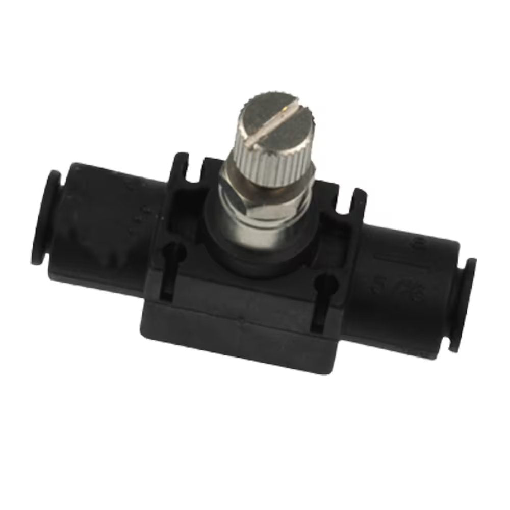 FC832-8 by Parker | In-Line Flow Controls | 1/2" Push-to-Connect x 1/2" Push-to-Connect | 3.35" Length | 2.63" Width | Straight | Glass-Reinforced Nylon | Pack of 2