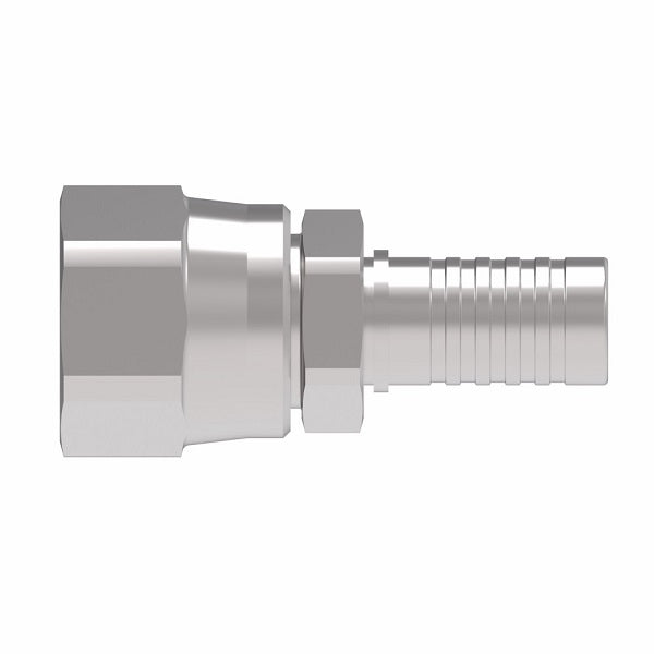 FC8779-1616S Aeroquip by Danfoss | Female 37° JIC Swivel PTFE Crimp Fitting | FC Series | Nipple Assembly | -16 Female 37° JIC Swivel x -16 Hose Barb | Steel
