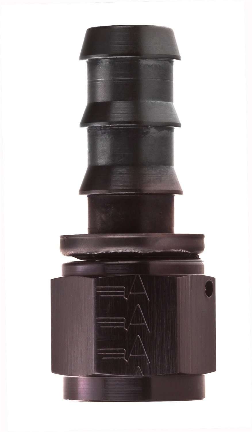 FBL1512 (FCL1512) Eaton Aeroquip® -06 SOCKETLESS™ S.A.E. 37° (JIC/AN) Straight Fitting - Black Anodized Aluminum