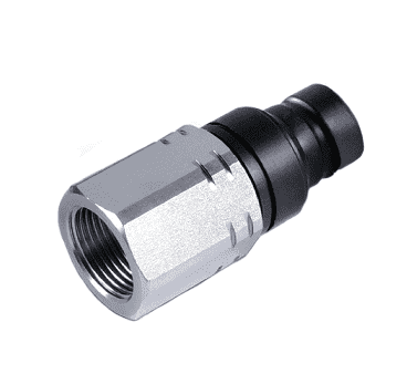 6FFP25143 Hansen® by Danfoss | Quick Disconnect Coupling | FF Series | 1/4" Female NPT x 1/4" ISO 16028 Flat Face | Plug | FKM Seal | Steel