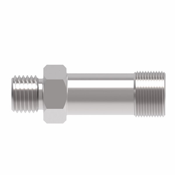 FF1854T1212S Aeroquip by Danfoss | ORS/SAE O-Ring Boss Long Adapter | -12 Male O-Ring Face Seal x -12 Male SAE O-Ring Boss | Steel