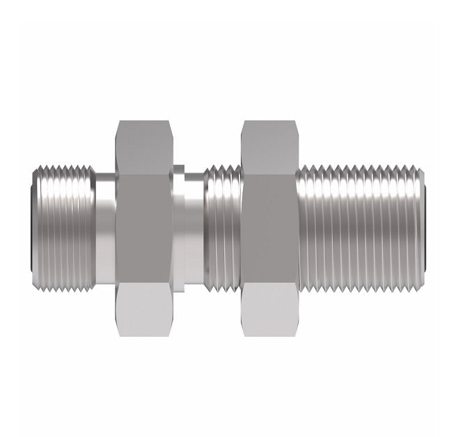 FF1994T1212S Aeroquip by Danfoss | Male ORS/ORS Bulkhead Adapter | -12 Male O-Ring Face Seal x -12 Male O-Ring Face Seal | Steel