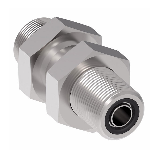 FF1994T2016S Aeroquip by Danfoss | Male ORS/ORS Bulkhead Adapter | -20 Male O-Ring Face Seal x -16 Male O-Ring Face Seal | Steel