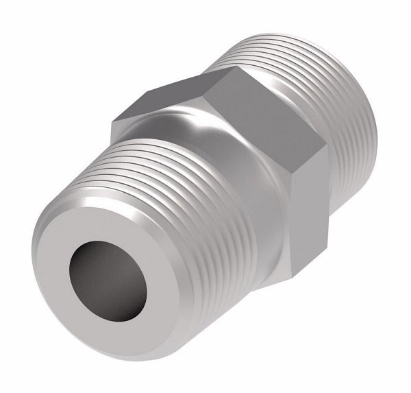 FF2031T2020S Aeroquip by Danfoss | ORS/Male NPTF Adapter | -20 Male O-Ring Face Seal x -20 Male NPTF | Steel