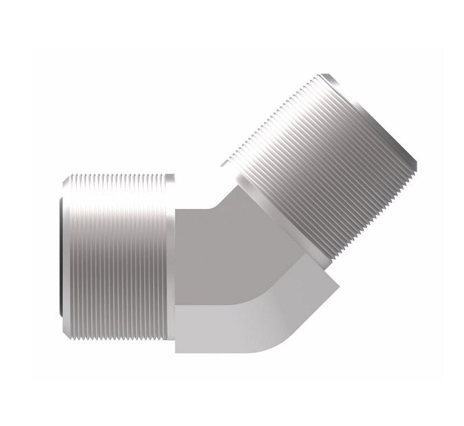 FF2093T1616S Aeroquip by Danfoss | ORS/Male NPTF 45° Elbow Adapter | -16 Male O-Ring Face Seal x -16 Male NPTF | Steel