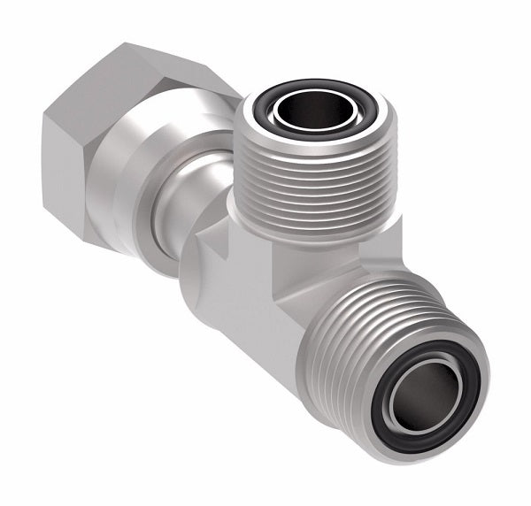 FF2114T1616S Aeroquip by Danfoss | ORS Male/ORS Male/ORS Female Run Tee Adapter | -16 Male O-Ring Face Seal x -16 Male O-Ring Face Seal x -16 Female O-Ring Face Seal | Steel