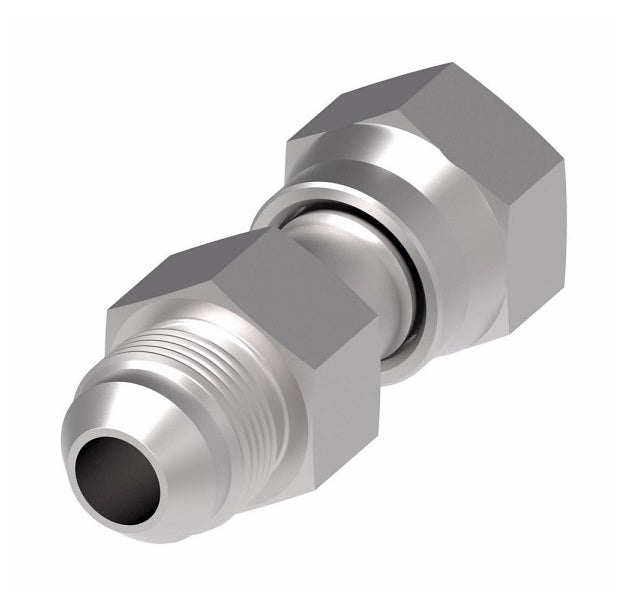 FF2209T0412S Aeroquip by Danfoss | ORS Female Swivel / Male 37° JIC Flare Adapter | -04 Female O-Ring Face Seal Swivel x -12 Male 37° JIC Flare | Steel