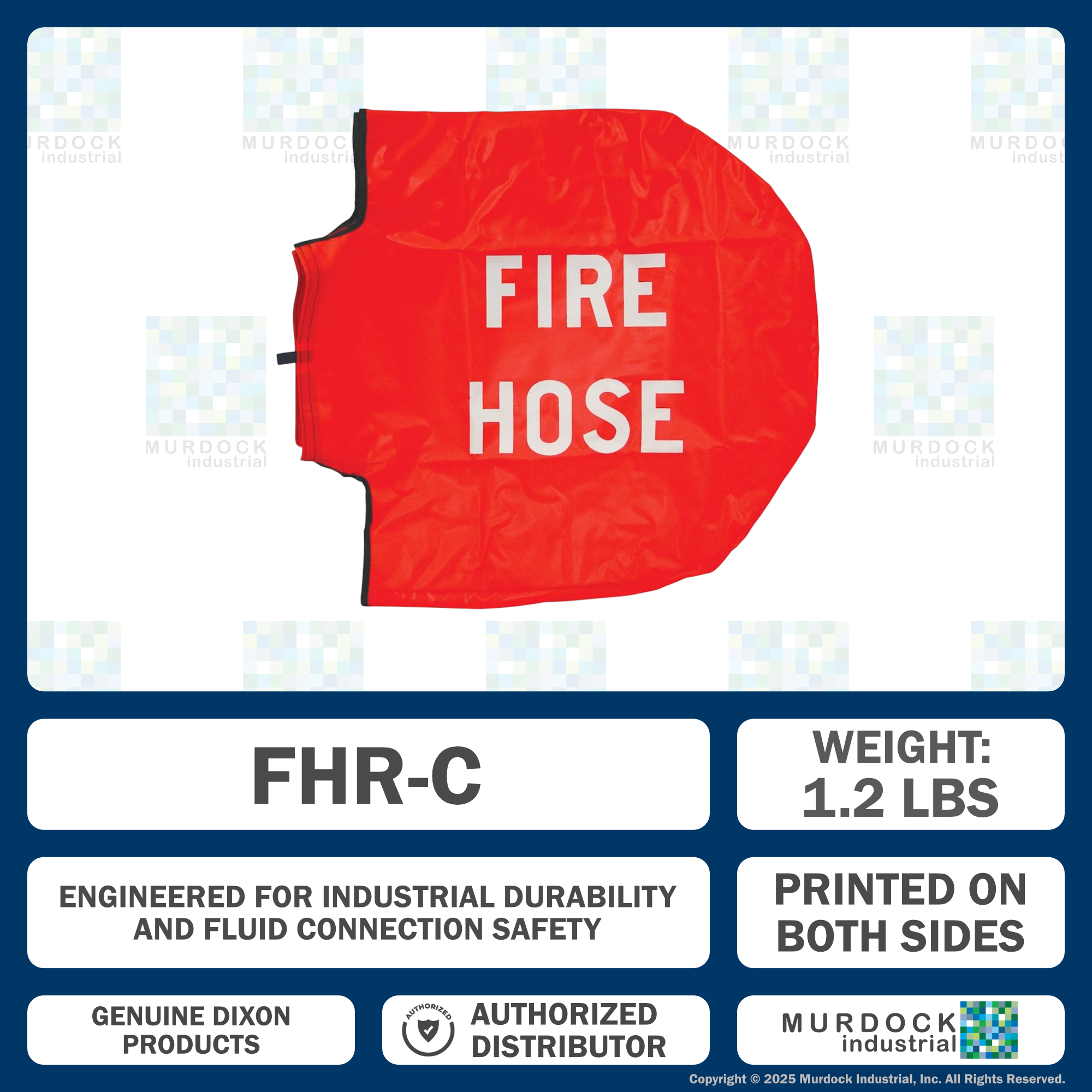 FHR-C Dixon Vinyl Cover for FHR-V2 Swing Wall Reel - Fits 26" Hose Reels