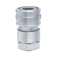 FHS2F2 by ZSi-Foster | Quick Disconnect | FH Series | Two Way Valved Socket | 1/4" FPT | Steel