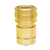 FHS2F2B-103 by ZSi-Foster | Quick Disconnect | FH Series | Two Way Valved Socket | EPDM Seal | 1/4" FPT | Brass