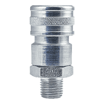FHS4M4-101 by ZSi-Foster | Quick Disconnect | FH Series | Two Way Valved Socket | w/ Viton Seal | 1/2" MPT