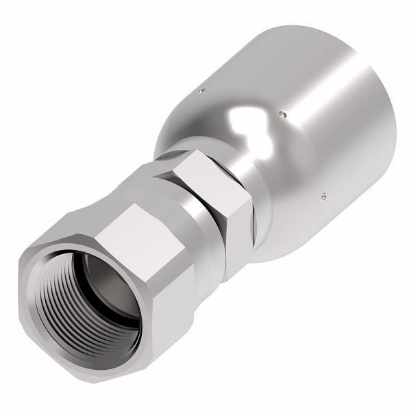 FJ3114-1216S Aeroquip by Danfoss | Female 37° JIC Swivel 100R5 Crimp Fitting | FJ Series | -12 Female 37° JIC Swivel x -16 Hose Barb | Steel