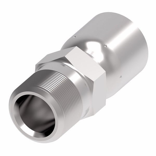 FJ3152-0404S Aeroquip by Danfoss | Male Pipe 100R5 Crimp Fitting | FJ Series | -04 Male Pipe x -04 Hose Barb | Steel