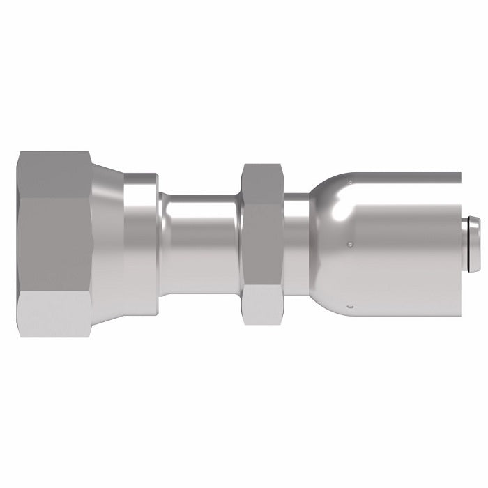 FJ3468-1616S Aeroquip by Danfoss | Female ORS Swivel 100R5 Crimp Fitting | FJ Series | -16 Female O-Ring Face Seal Swivel x -16 Hose Barb | Steel