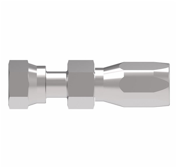 FJ9706-0808S Aeroquip by Danfoss | Female ORS Swivel 100R5 Reusable Hose Fitting | -08 Female O-Ring Face Seal Swivel x -08 Reusable Hose End | Steel