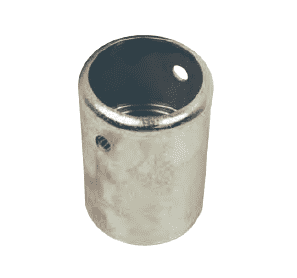 FL24-5 Dixon Valve 1-1/2" Plated Carbon Steel Style FL Long Style External Swage Ferrule - Hose OD from 2-25/64" to 2-32/64"