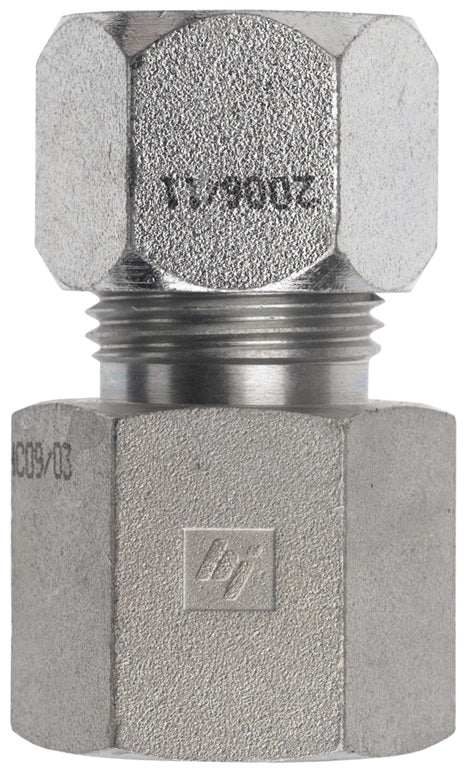 FLC2405-04 by Dixon Valve | Flareless Bite Type Fitting | 1/4" Male Tube x 1/4" Female NPTF | Steel