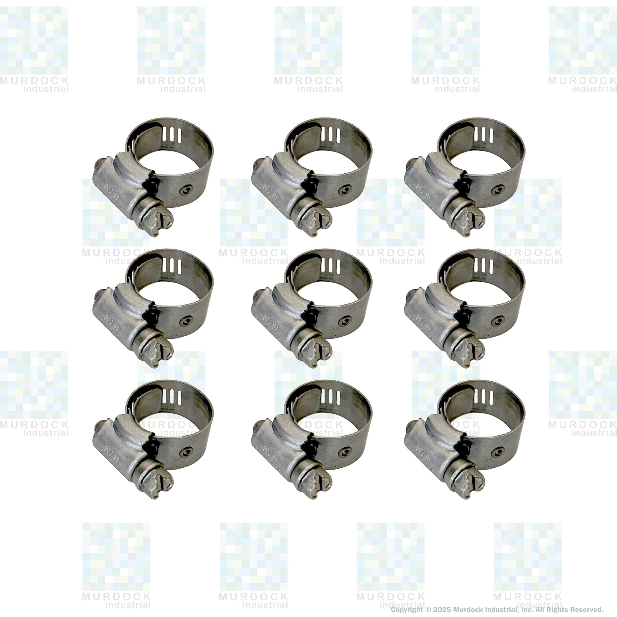 FLX2582-0006 by FlexFab | Series 2582 | Lined Worm Gear Clamps | 0.50" Min Dia | 0.88" Max Dia | 10 Per pack