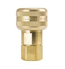 FM3003 by ZSi-Foster | Quick Disconnect | 1-Way Automatic Socket | 1/4" FPT | Brass