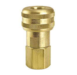 FM5005 by ZSi-Foster | Quick Disconnect | 1-Way Automatic Socket | 3/8" FPT | Brass