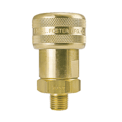 FM5505 by ZSi-Foster | Quick Disconnect | 1-Way Automatic Socket | 3/4" MPT | Brass